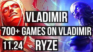 VLAD vs RYZE (MID) | 1.8M mastery, 700+ games, Godlike | BR Master | 11.24