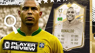 97 PRIME ICON MOMENTS RONALDO PLAYER REVIEW | FIFA 21 Ultimate Team