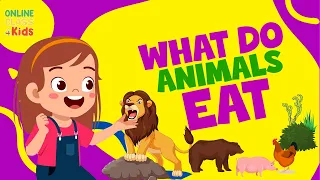 Animals and the Food They Eat | Omnivore | Carnivore | Herbivore | Science Lessons |What Animals Eat