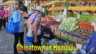 [4K] Chinatown in Honolulu, Oahu, Hawaii