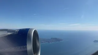 Most amazing take-off I've ever seen! W/BA. Naples, Vesuvius, Sorrento, Amalfi Coast, Capri, Ischia