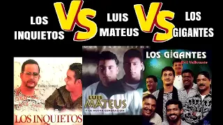 ♧Los Inquietos Luis Mateus Los Gigantes parte 2 Mano a mano exitos vallenatos