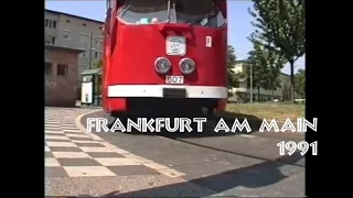 Frankfurt am Main 1991 Strassenbahn Trams