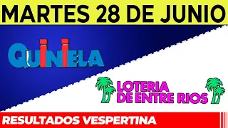 Resultados Quinielas Vespertinas de Córdoba y Entre Ríos, Martes 28 de Junio