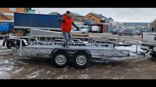 Причеп Лафет 4.50х1.95. 3.5т.  Лукашенко Вадим.  179000гр. 03.02.23. trailer carriage evokuator