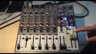 How to use a Behringer 1204FX mixer for live sound reinforcement