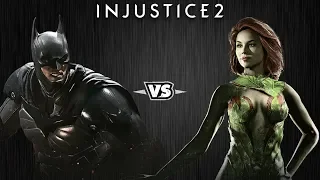 Injustice 2 - Бэтмен против Ядовитого Плюща - Intros & Clashes (rus)