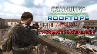 Call of Duty 4: "Rooftops" Full Walkthrough