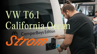 VW T6.1 California Ocean: Stromanschlüsse und Sicherung | Off by CamperBoys 2024