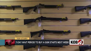 7-day waiting period to buy firearms in New Mexico to begin next week