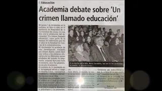 Analisis sobre el Documental Un crimen llamado educación.