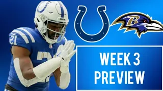 Indianapolis Colts vs Baltimore Ravens Week 3 Preview