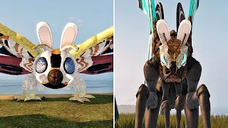 New Titanus Mosura vs Heisei Mothra Comparison With Bunny Ears | Kaiju Universe