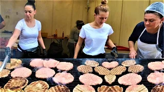 Serbian Street Food in Italy. Roasted Porks and Large Burgers. 'Gusti di Frontiera', Gorizia