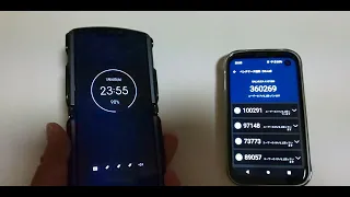 Balmuda Phone(SDM765) vs Motorola razr 5G(SDM765G) antutu benchmark test