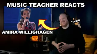 Music Teacher Reacts: AMIRA WILLIGHAGEN - Amazing Grace