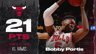 Bobby Portis DOUBLE DOUBLE vs. Hawks - Full Highlights | Chicago Bulls