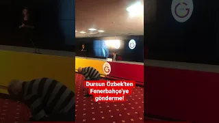 Galatasaray Başkanı Dursun Özbek düzenlediği basın toplantısında Fenerbahçe'ye göndermede bulundu!