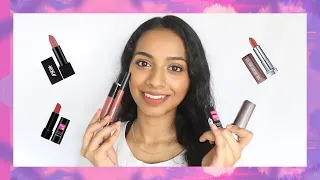 5 Affordable Nude Lipsticks Under ₹500 for Tan/Medium Skin + Mini Reviews #2