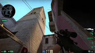 CSGO Smoke tutorial [Mirage] - Bench Smoke from Back Alley