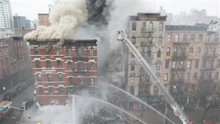 Blast and Building Collapse in NYC's East Village