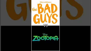 The Bad Guys VS Zootopia #youtubeshorts #worldfive #shorts #thebadguys #zootopia #trending #cartoon