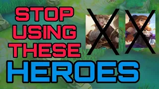 STOP USING THESE 10 HEROES TO ESCAPE EPIC RANK HELL IN MLBB