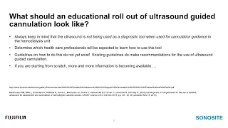Webinar: Ultrasound Guided Cannulation in the Hemodialysis Unit - The Next Chapter