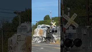 CSX I031 lead locomotive after hitting a Cement truck