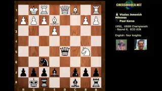 Evolution of Chess Style #187: Vladas Jonovich Mikenas vs Paul Keres USSR Championship (1950)