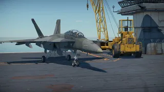 F/A-18 carrier take off, landing, and fly by - War Thunder