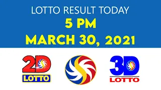 Lotto Result Today March 2021 5pm Ez2 Swertres 2D 3D 6D 6/42 6/49 6/58 PCSO