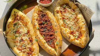 Fatayer / Pide (Middle Eastern Food) Turkish Pizza Recipe | Ramadan 2023 Series🌙 | Iftar  recipes