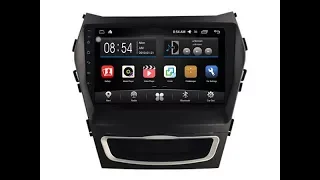 review Car DVD GPS radio player for Hyundai Santa Fe IX45 2013-2017 10,2" Android