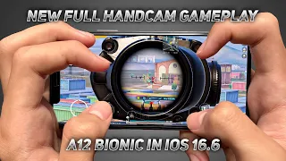 iPhone XS PUBG Mobile New Full Handcam Gameplay 🔥 | iOS 16.6 PUBG/BGMI TEST With A12 Bionic 😍
