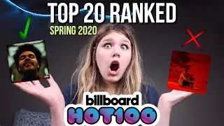 Ranking EVERY Hit Song (Spring 2020) [Billboard Hot 100 Top 20 Ranked: Worst to Best]