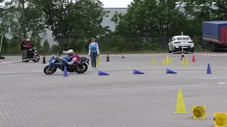 I runda Gymkhana GP 2024 Bolesławiec - Maciej Norek - Suzuki SV650S