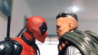 DEADPOOL y CABLE - escenas como figuras HAND MOTION