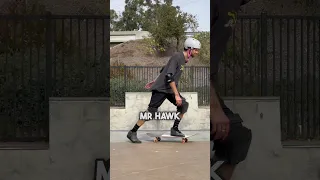 Dressing up like Tony Hawk to try to skate better?! #skateboarding #skate #sk8 #tonyhawk #shorts