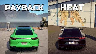 Need For Speed: PAYBACK vs HEAT - Porsche Panamera Turbo - Side by Side Comparison