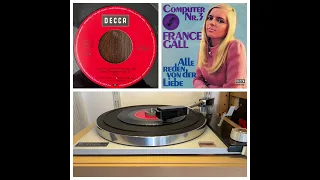 France Gall: Der Computer Nr. 3, 1968 (Decca D 19 935) Deutscher Beat Schlager Pop 45rpm 7“ Vinyl