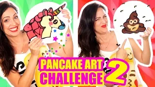 DIBUJOS QUE SE COMEN! Unicornio, Hello Kitty, KK - Pancake Art Challenge - Reto- SandraCiresArt