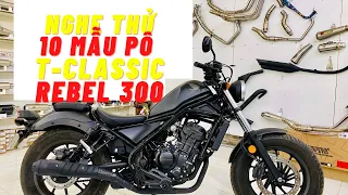 Nghe thử 10 mẫu PÔ trên Honda Rebel 300 | Phượt Safety Sài Gòn