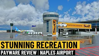 Naples International Airport [LIRN] STUNNING! | Microsoft Flight Simulator Add-on REVIEW