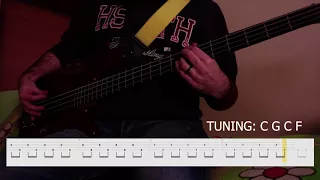 Slipknot - Gently (MFKR) (Bass Tab) (Play Along Tabs In Video)