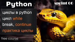 Python - циклы. Цикл while. Прерывание цикла break, continue. Практика по циклам
