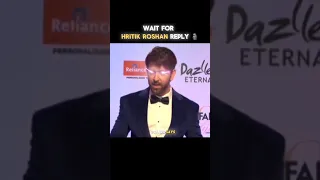 Hritik Roshan Savage reply 🗿🔥  || Wait For it 💀| #hrithikroshan #hrithik #savage