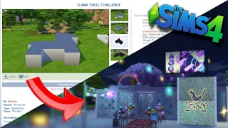 Building with the NEW Party Essentials kit in The Sims 4 (LilSimsie's Llama Shell Challenge)