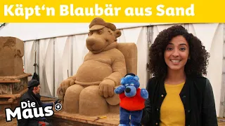 Käpt'n Blaubär als Sandskulptur | DieMaus | WDR