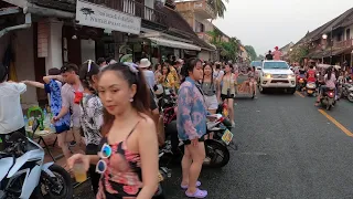 luangprabang | Pi Mai 2021 | lao new year 2021 | party | Travel vlog | water splashing | party part8